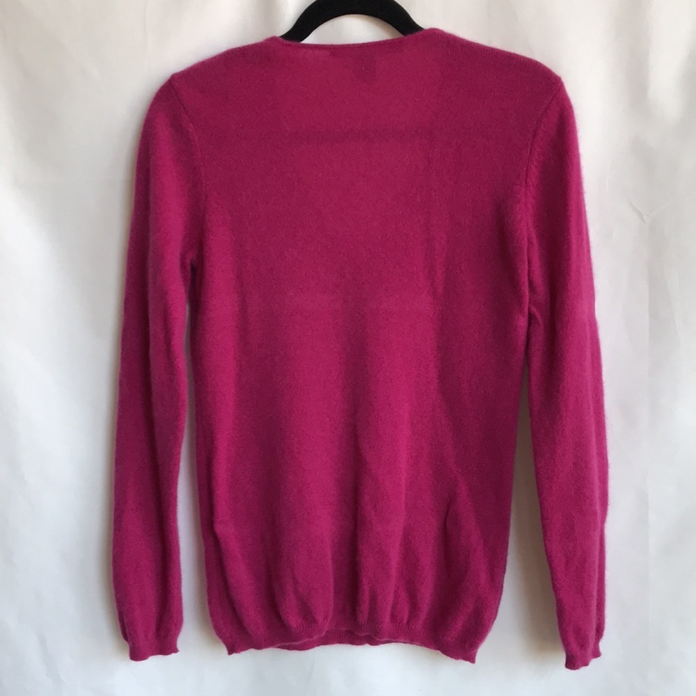 Mcduff Essentials Raspberry Cashmere Sweater, L - image 4